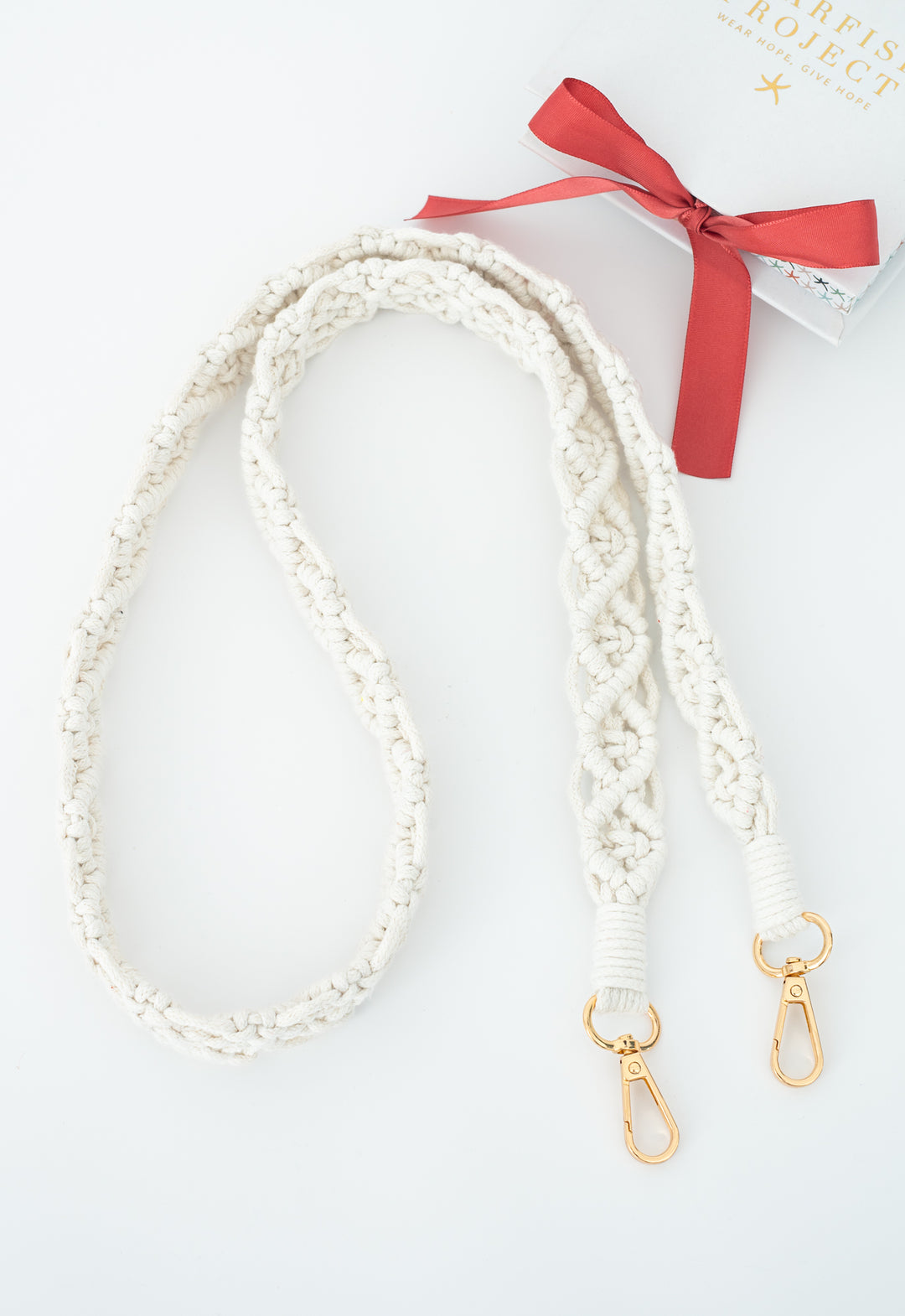 Wear Hope Macramé Crossbody Strap in Natural