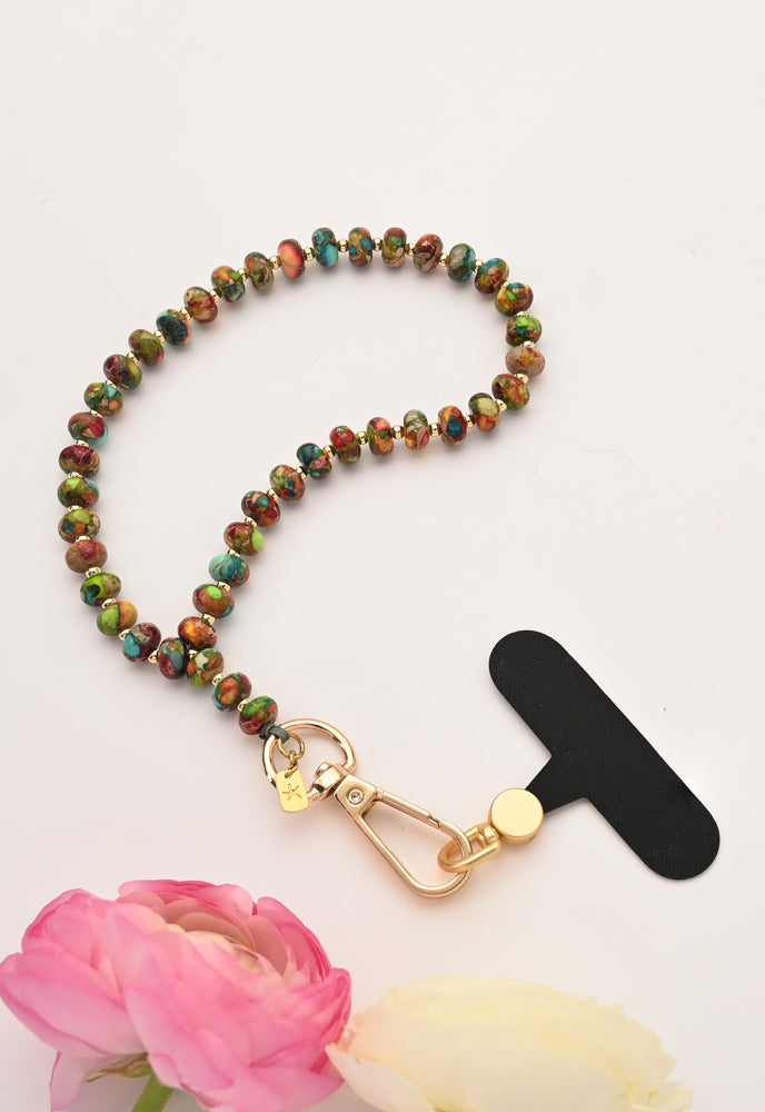 Sedona Emperor Stone Beaded Phone Wrist Strap