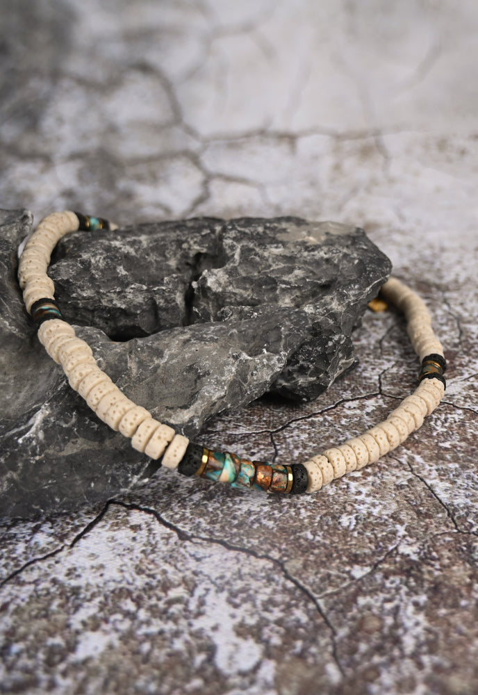 Vanguard Lava Bead Men's Necklace