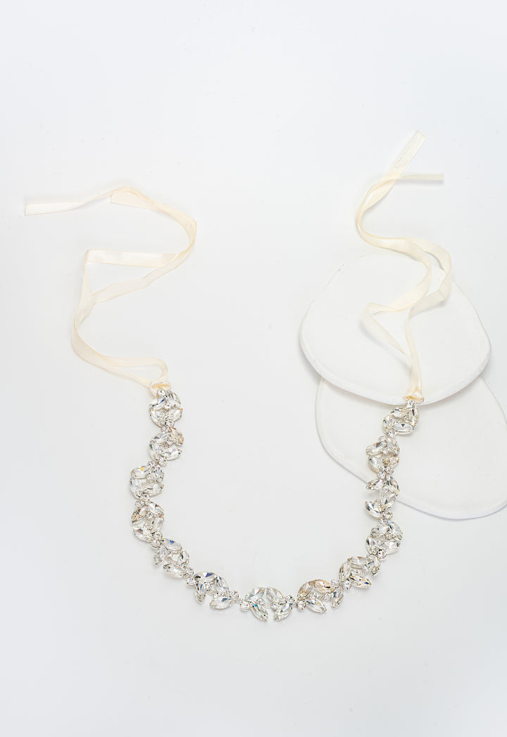 Crystal Serenade Silk Ribbon Headband