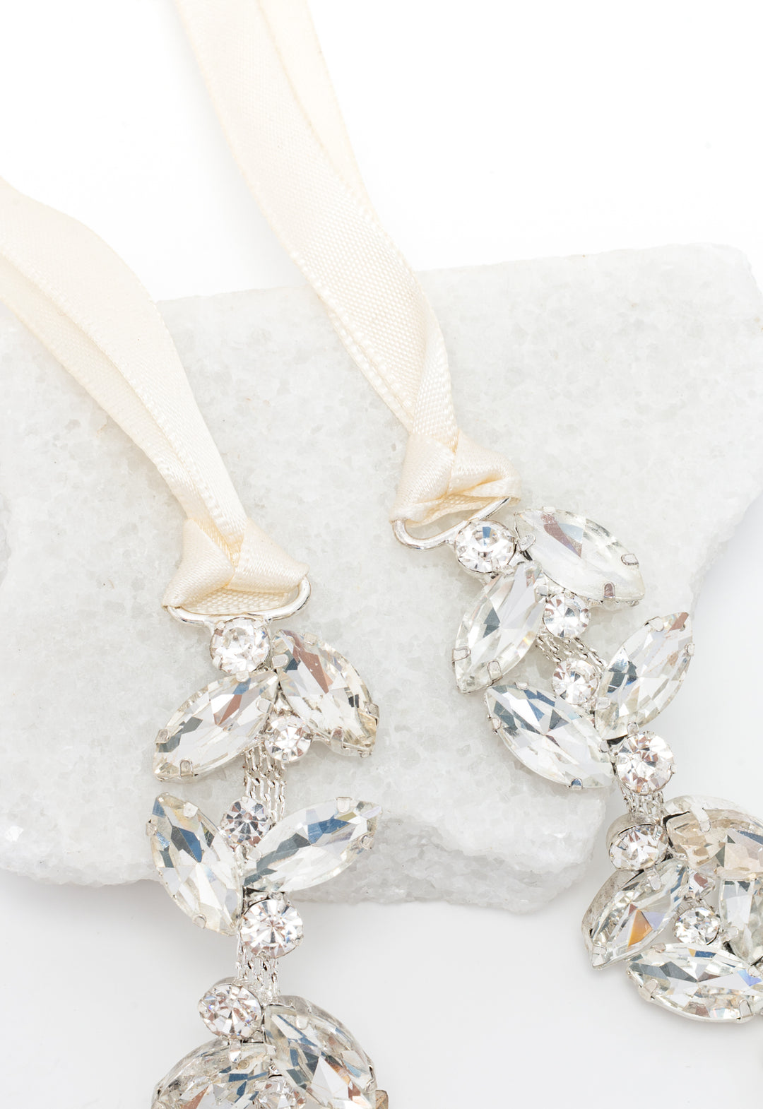 Crystal Serenade Silk Ribbon Headband