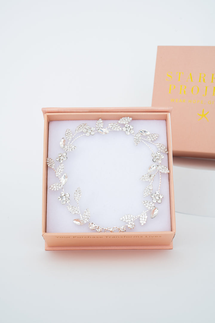 Ivy Bloom Headband in Sterling Silver