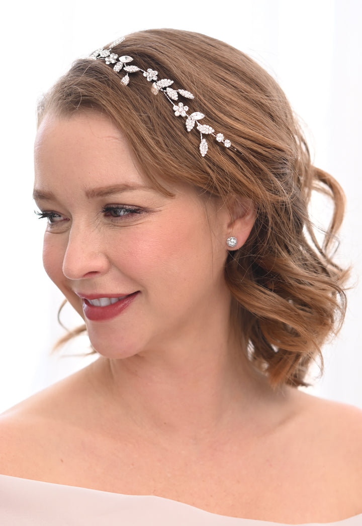 Ivy Bloom Headband in Sterling Silver