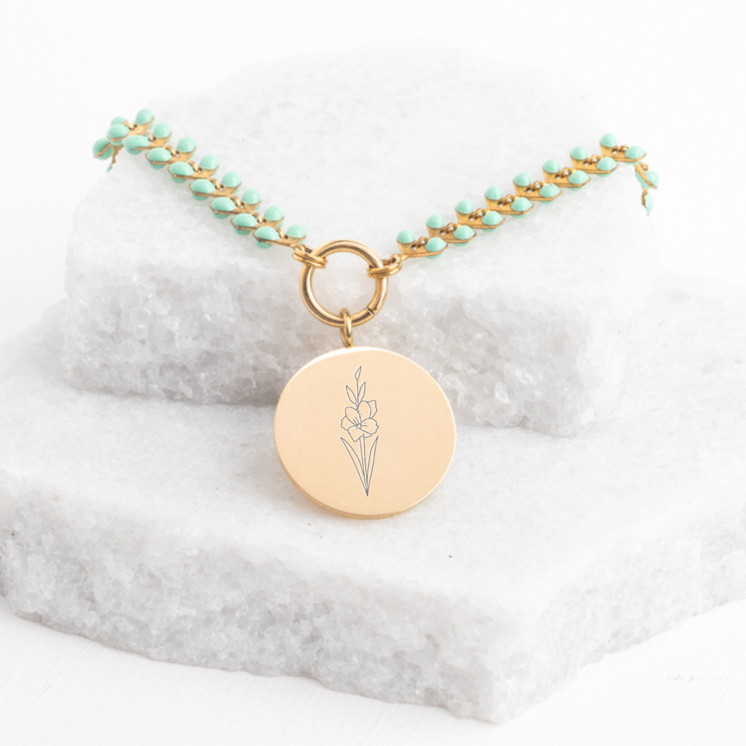 Birth Month Flower Necklace Bundle
