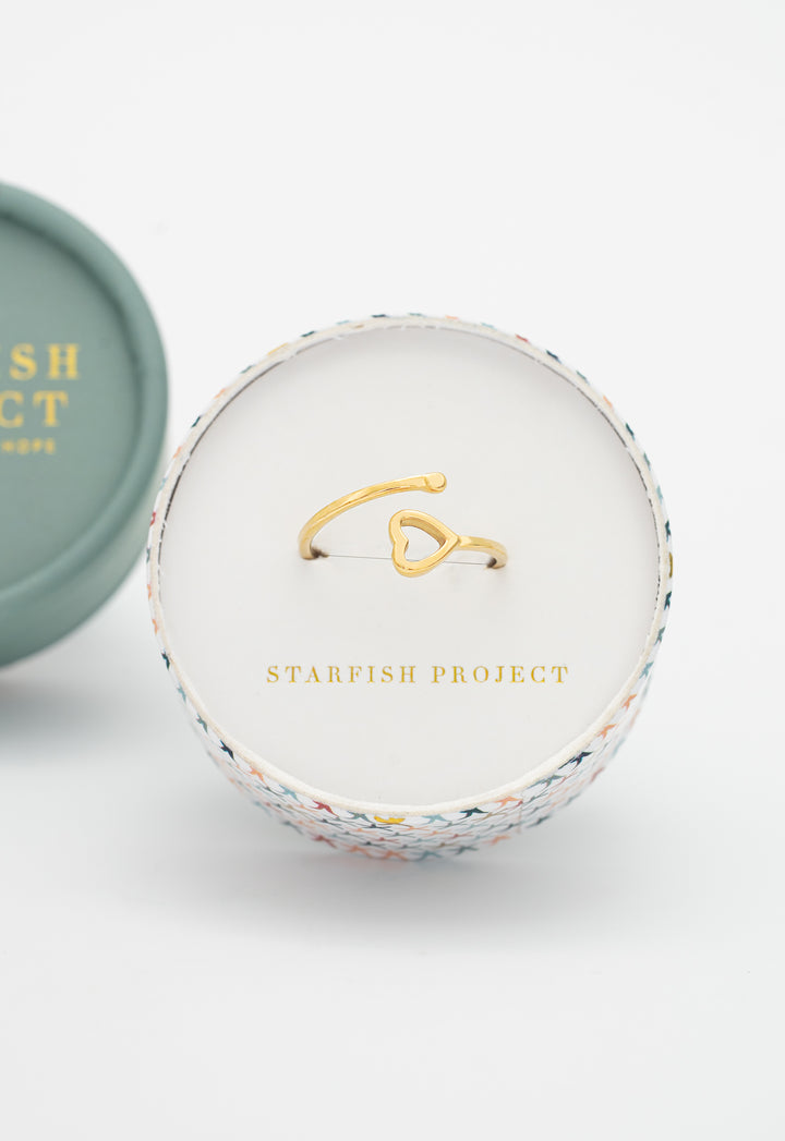 Ada Gold Heart Ring
