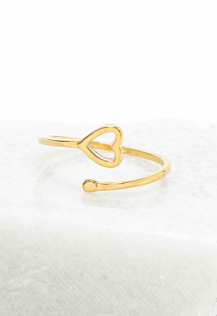 Ada Gold Heart Ring