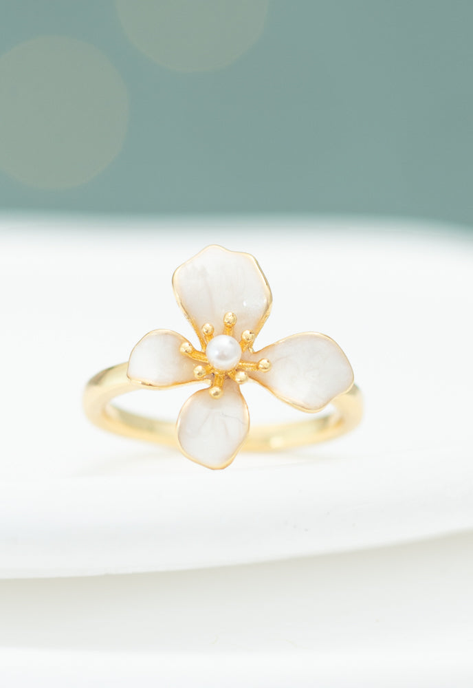 Hope in Bloom Ring in Tuscan Tan