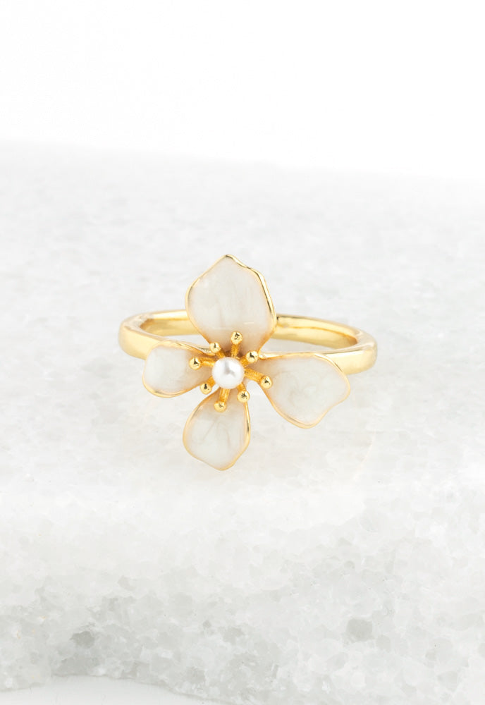 Hope in Bloom Ring in Tuscan Tan