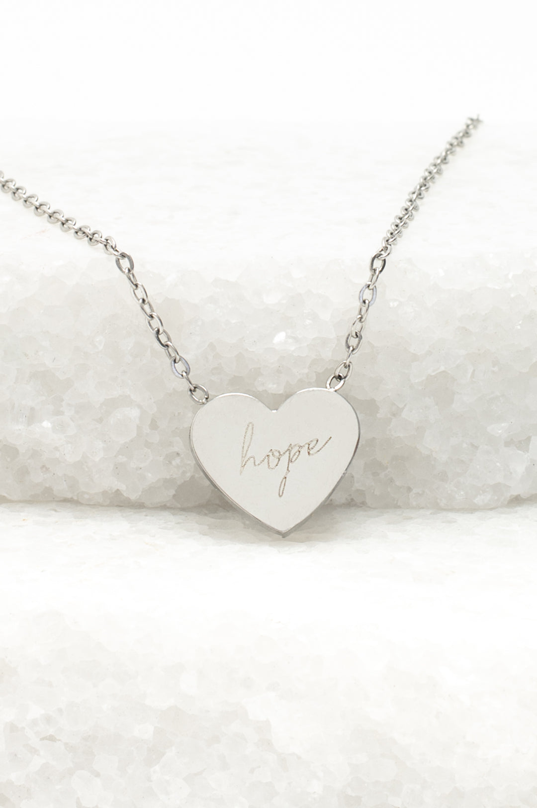 Give Hope Necklace in Silver