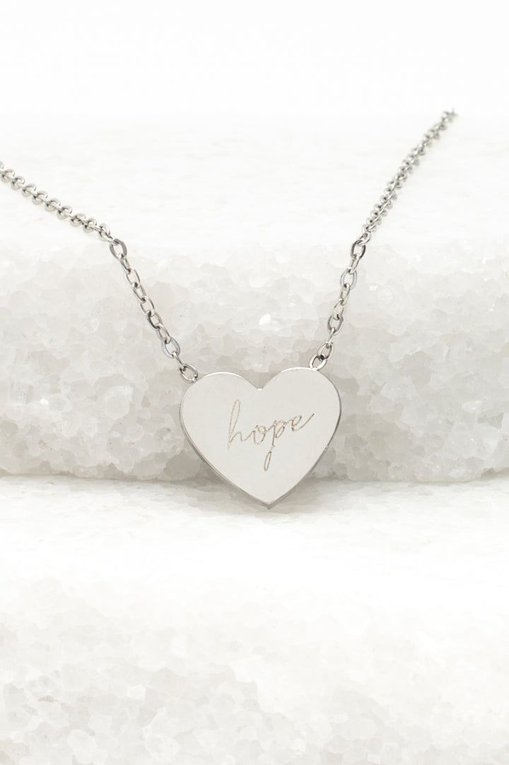 Give Hope Necklace in Silver