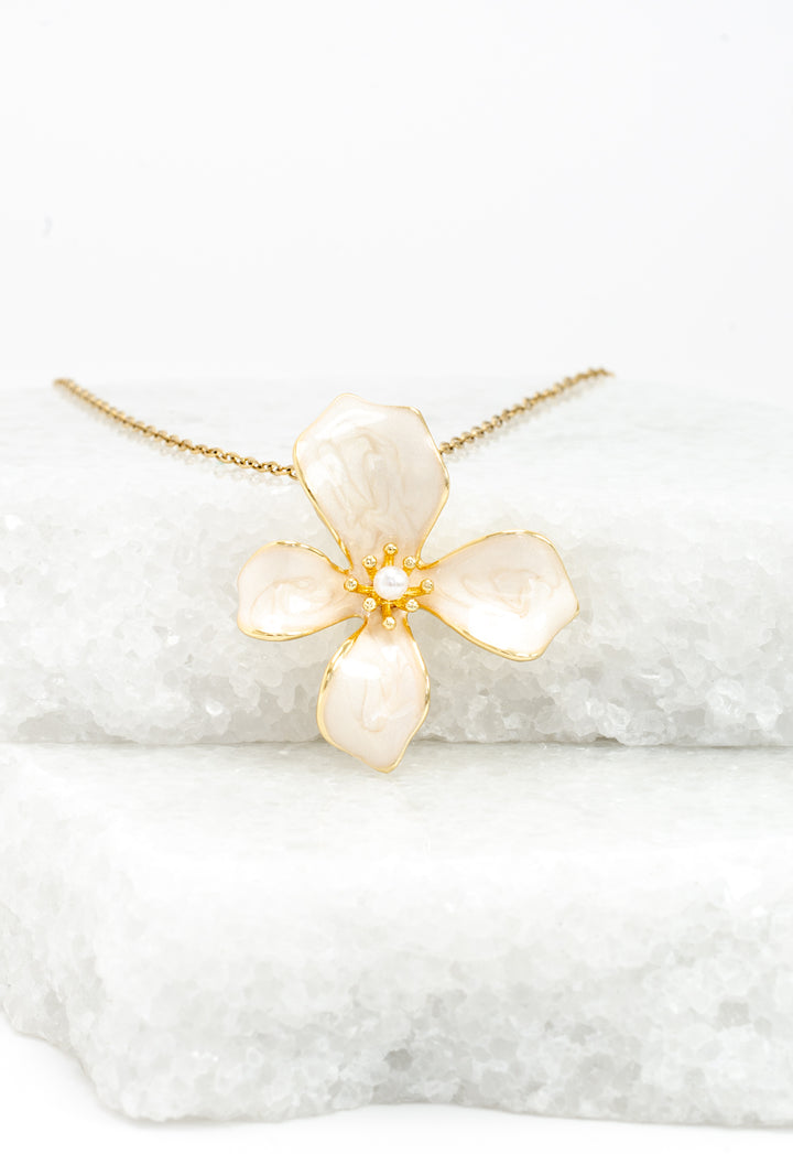 Hope in Bloom Necklace in Tuscan Tan