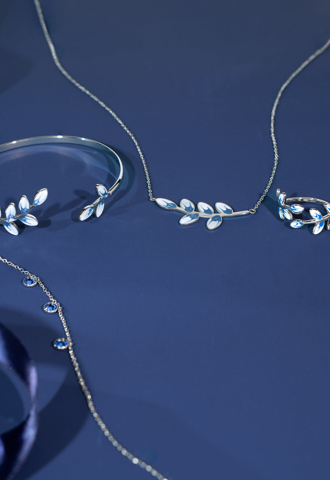 Hope Grows Ring in Silver & Blue