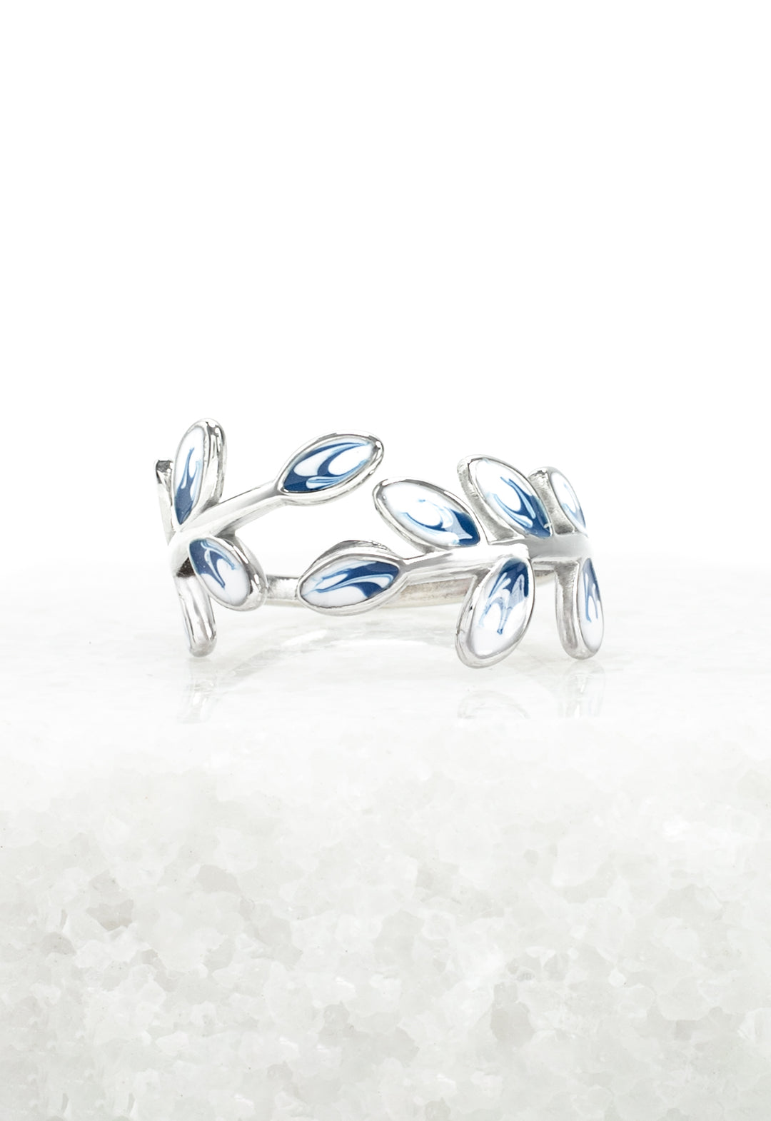 Hope Grows Ring in Silver & Blue