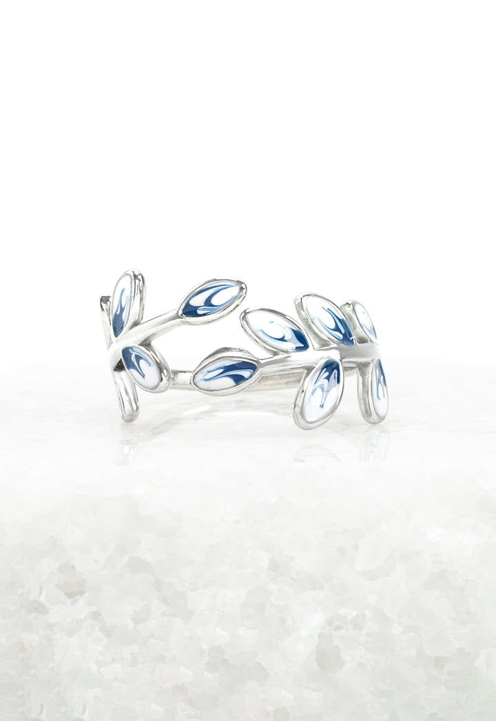 Hope Grows Ring in Silver & Blue