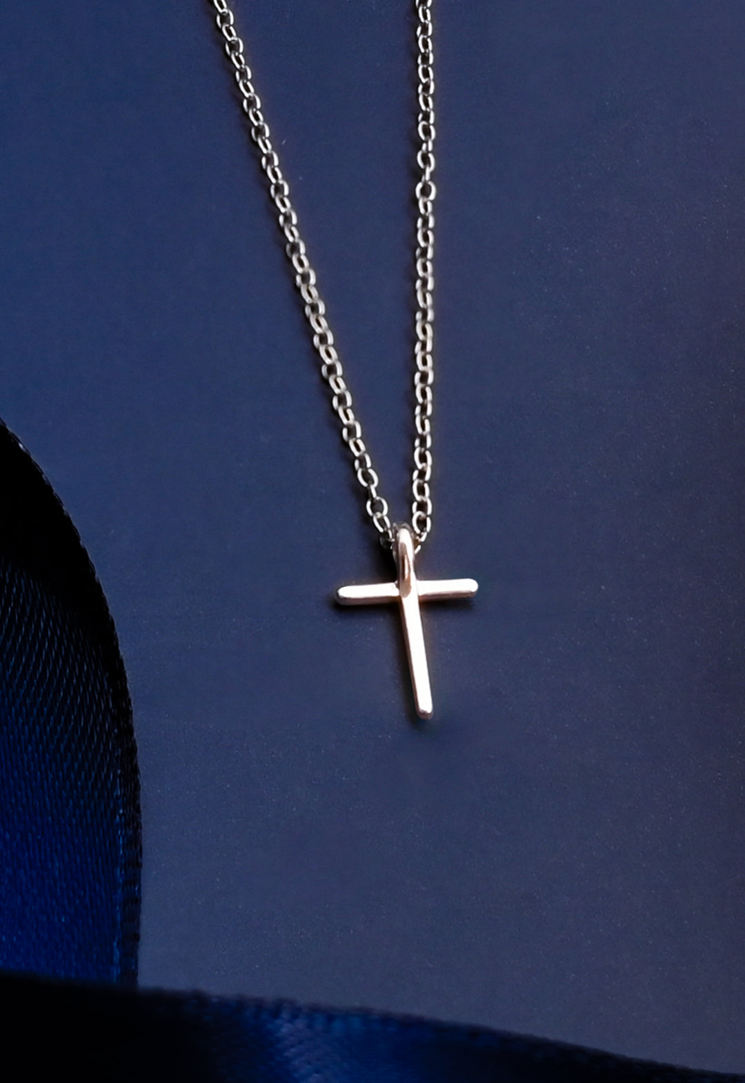 Faithful Sterling Silver Classic Cross Necklace