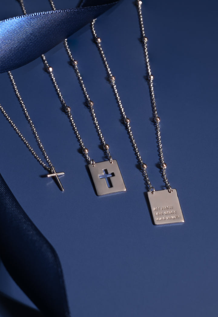 Sanctuary Sterling Silver Cross Necklace