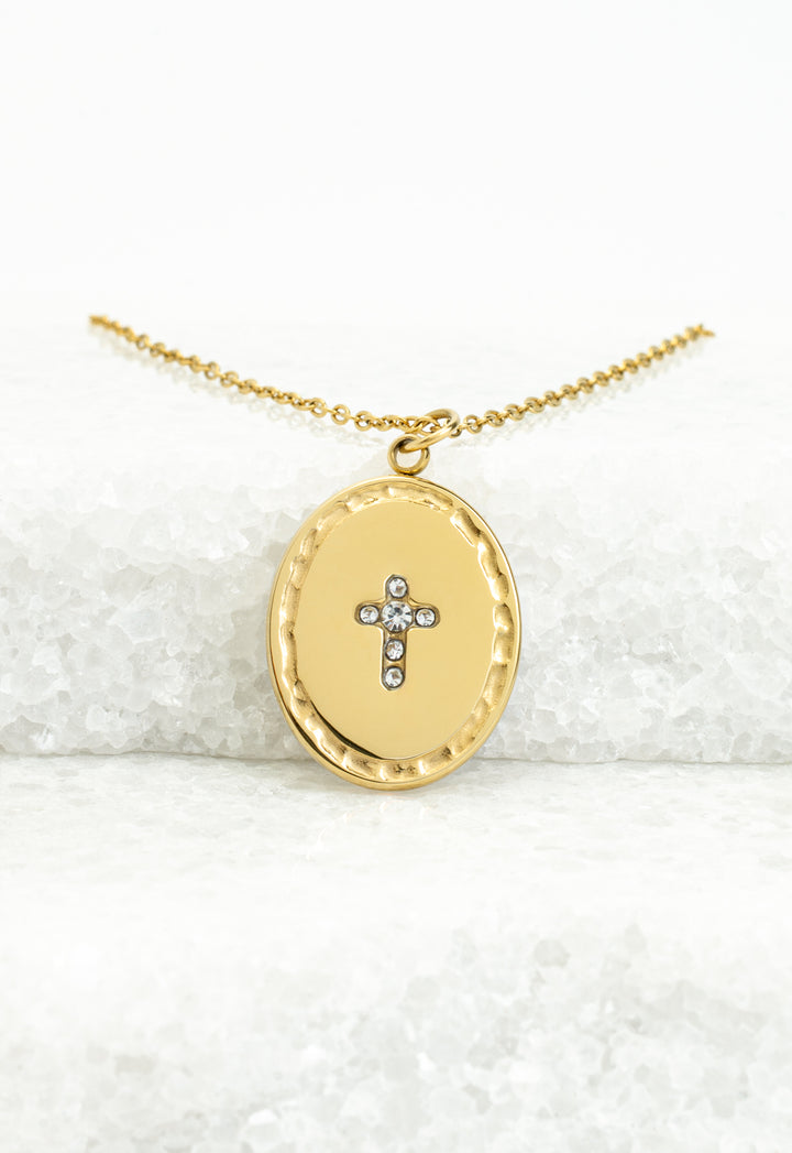 Shine Bright Cross Pendant in Ivory