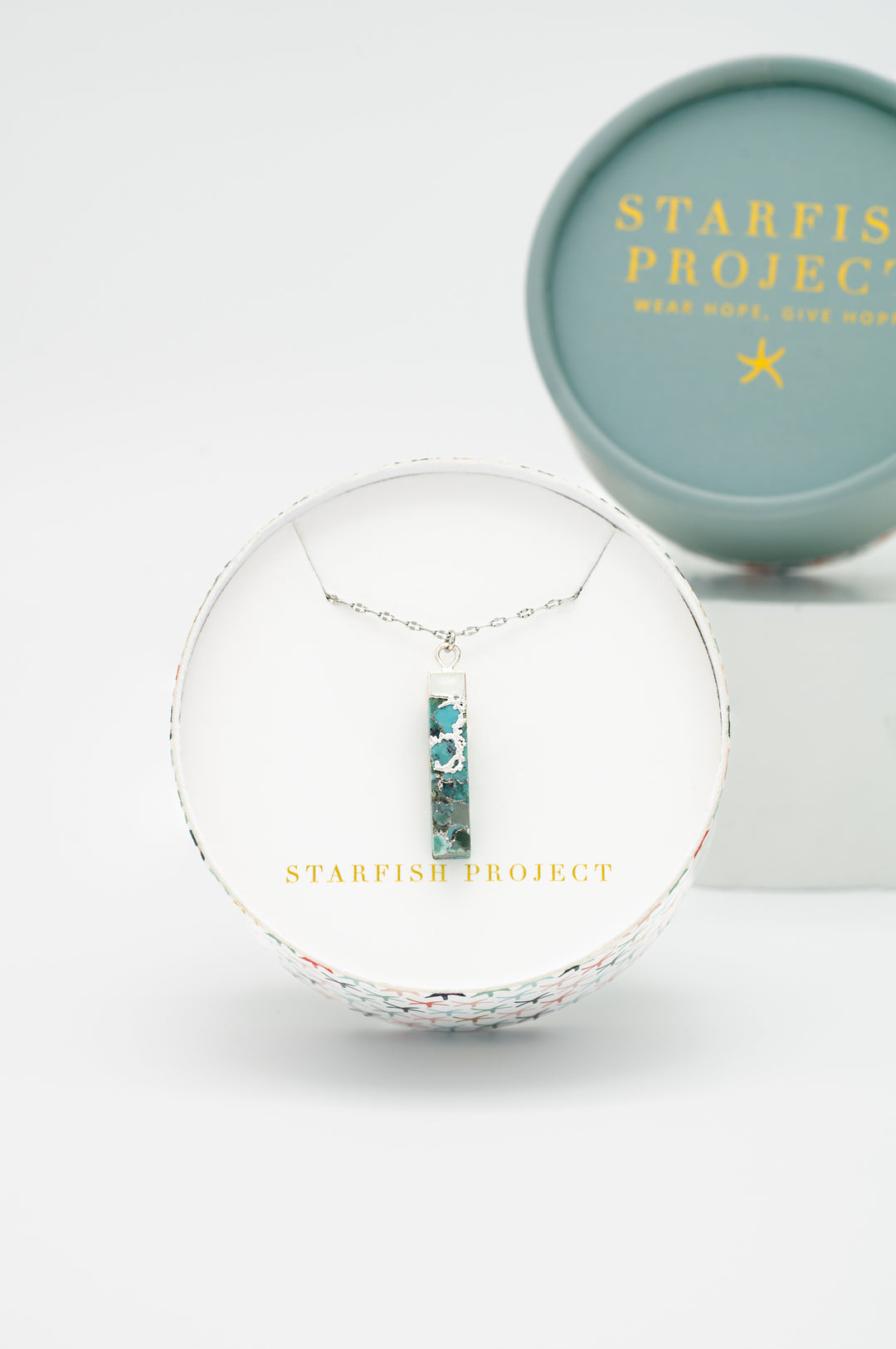 Brayden Turquoise Necklace in Silver