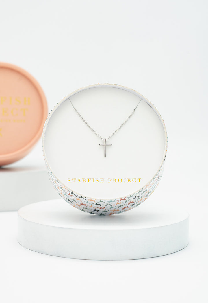 Faithful Sterling Silver Classic Cross Necklace