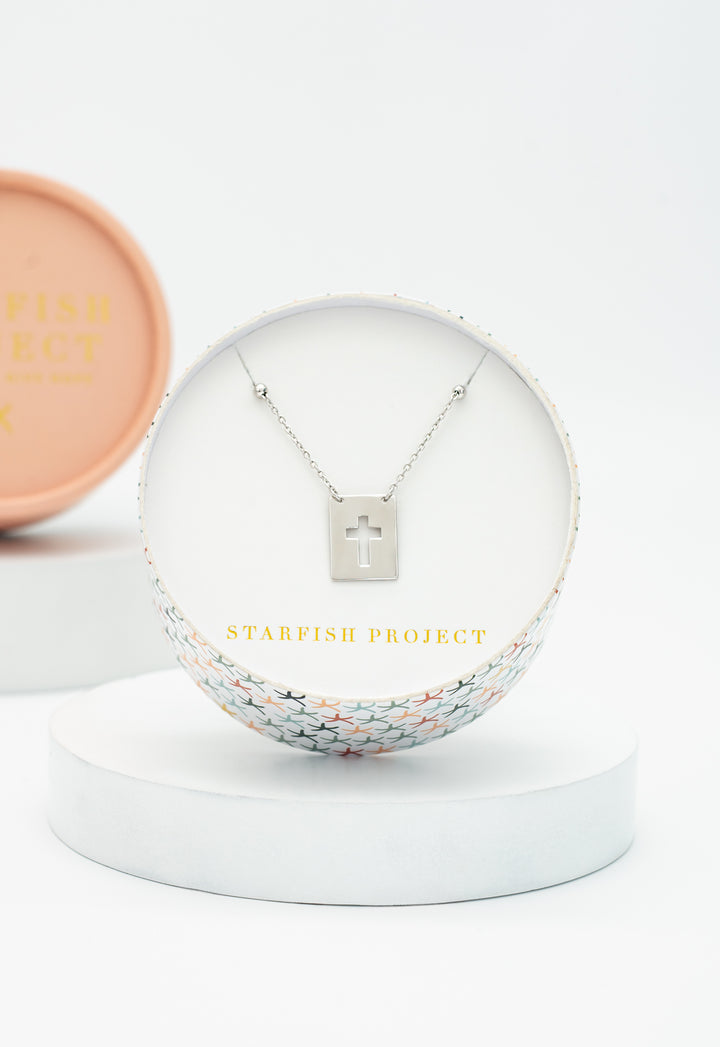 Sanctuary Sterling Silver Cross Necklace