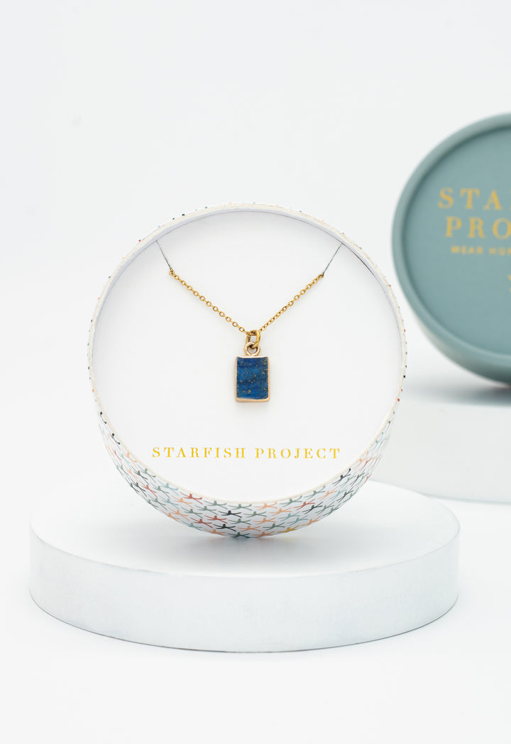 In The Clouds Lapis Necklace