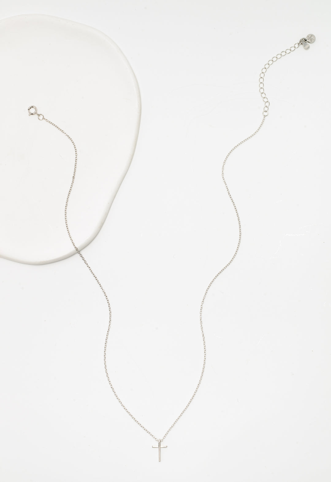 Faithful Sterling Silver Classic Cross Necklace