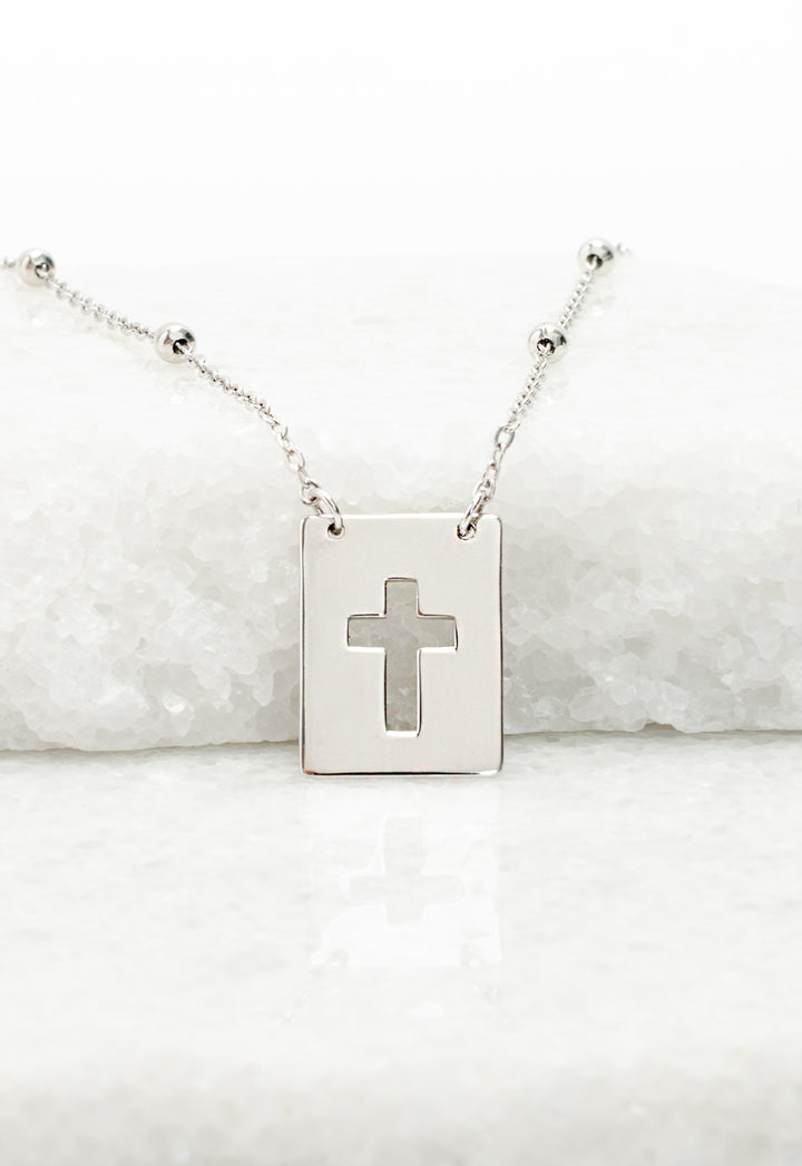 Sanctuary Sterling Silver Cross Necklace