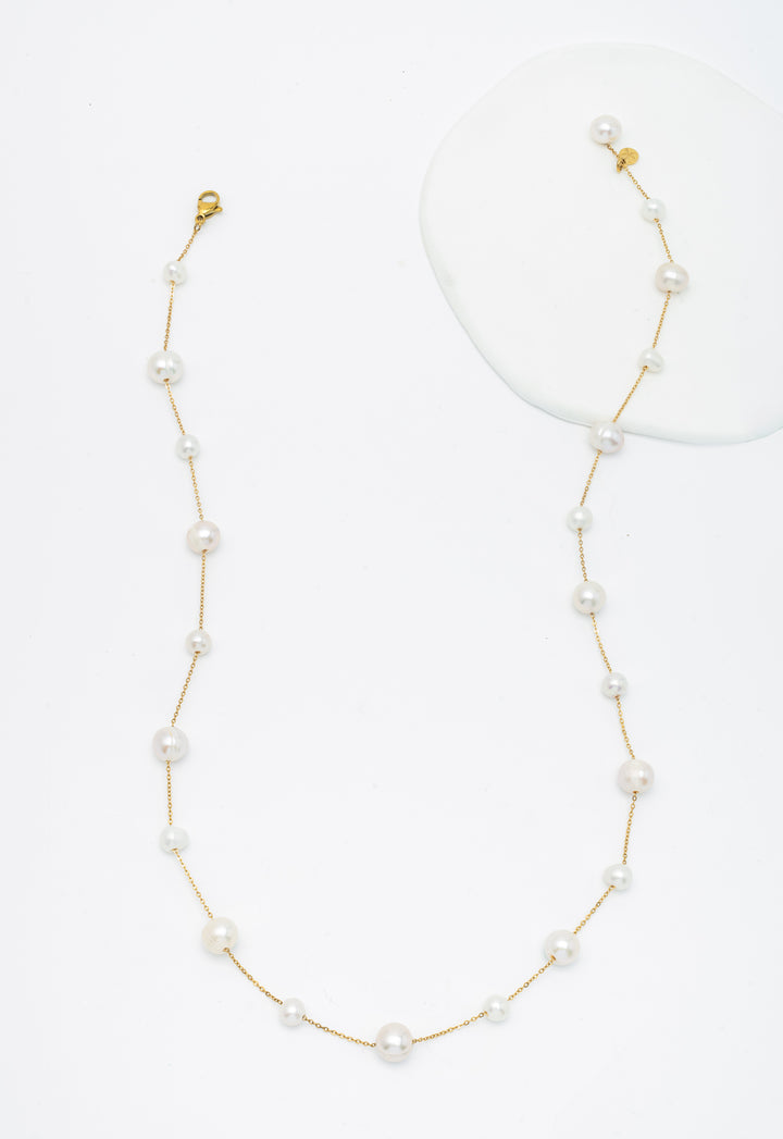 Celeste Convertible Pearl Necklace