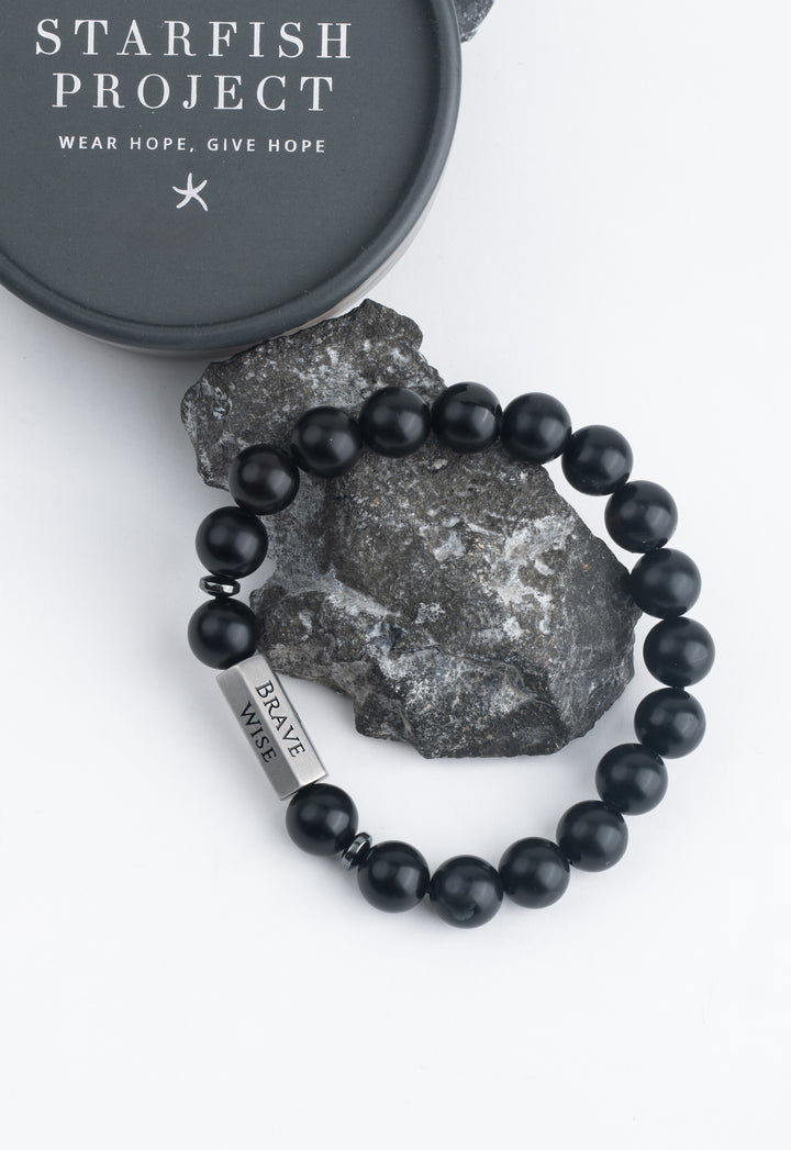 The Pillar Bracelet – Matte Black