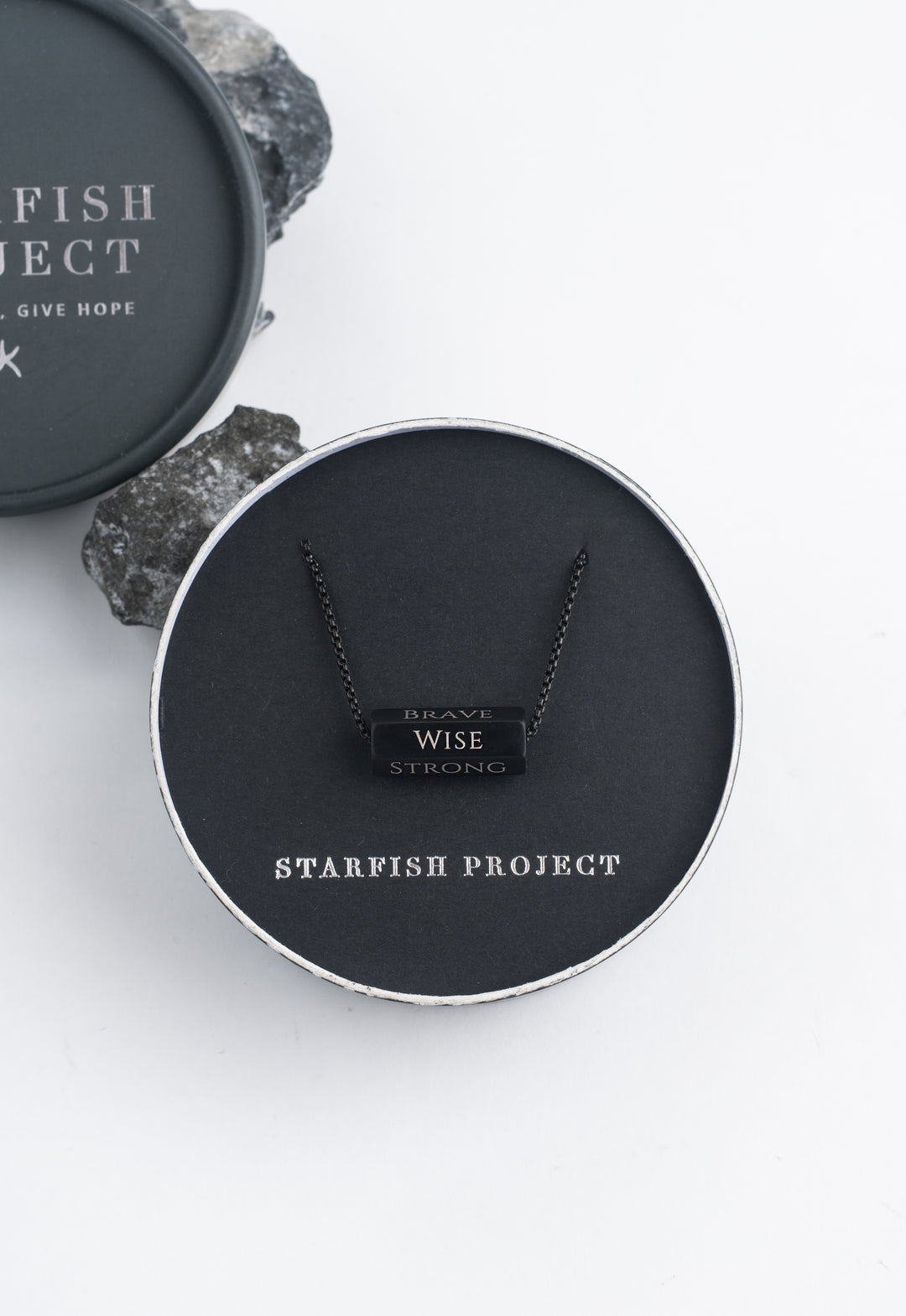 The Pillar Necklace – Matte Black