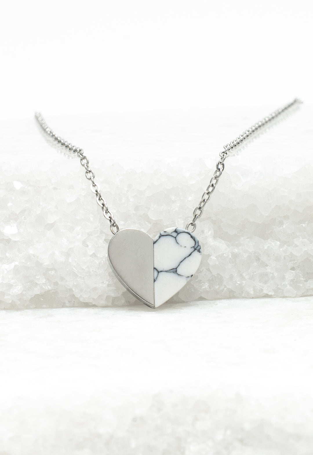 Alexis Silver Heart Necklace