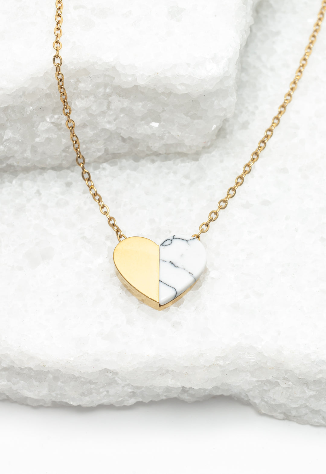 Alexis Gold Heart Necklace