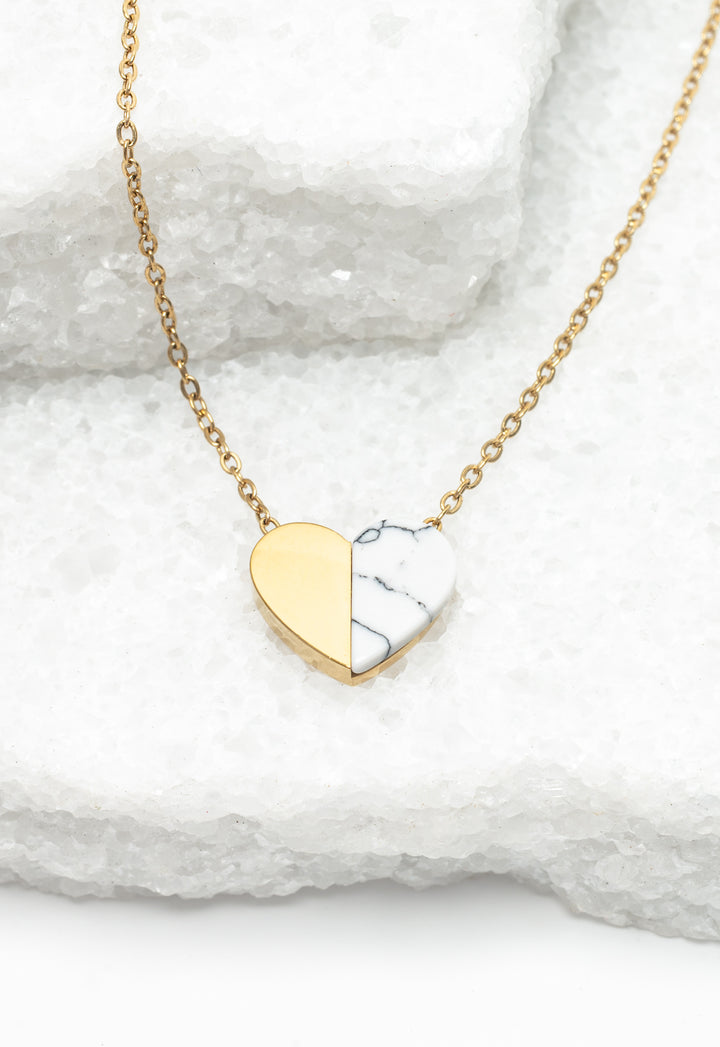 Alexis Gold Heart Necklace
