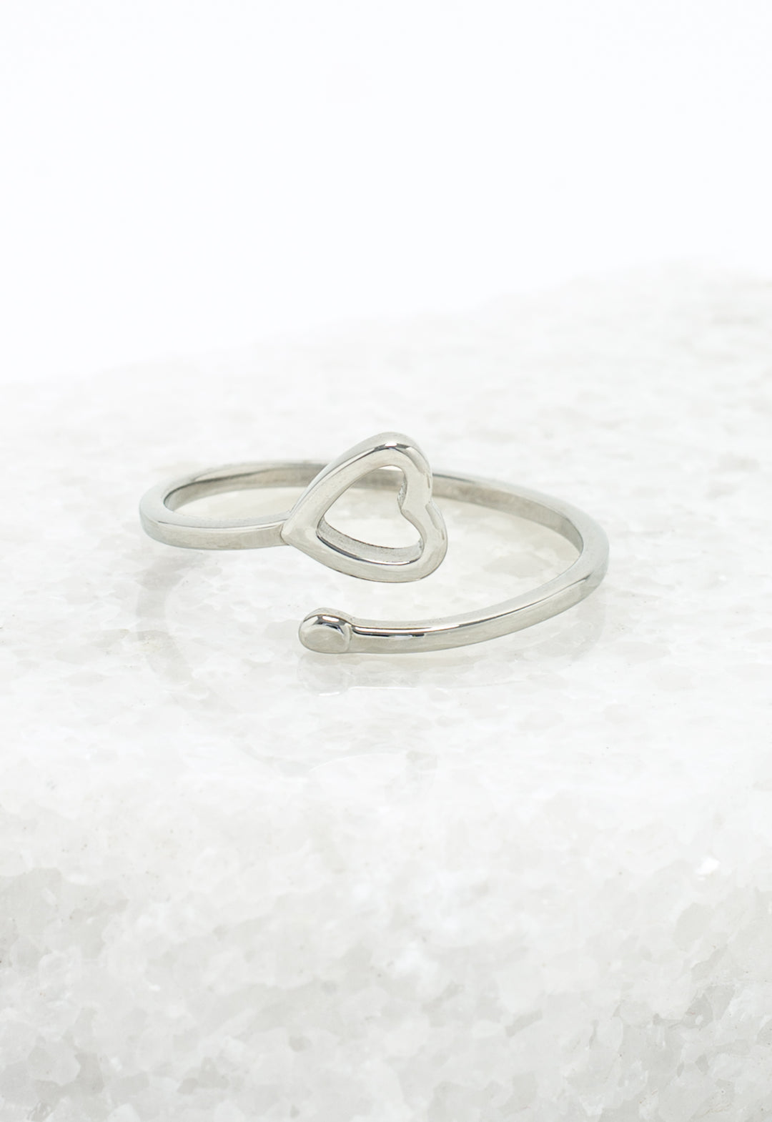 Ada Silver Heart Ring
