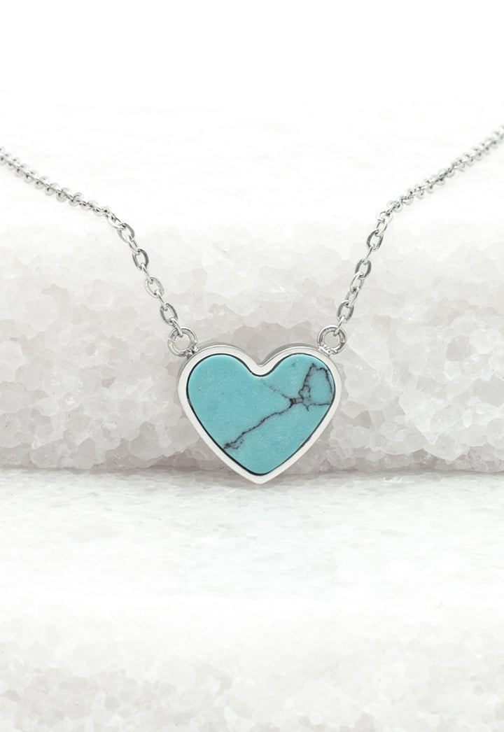 Bay Turquoise Heart Necklace