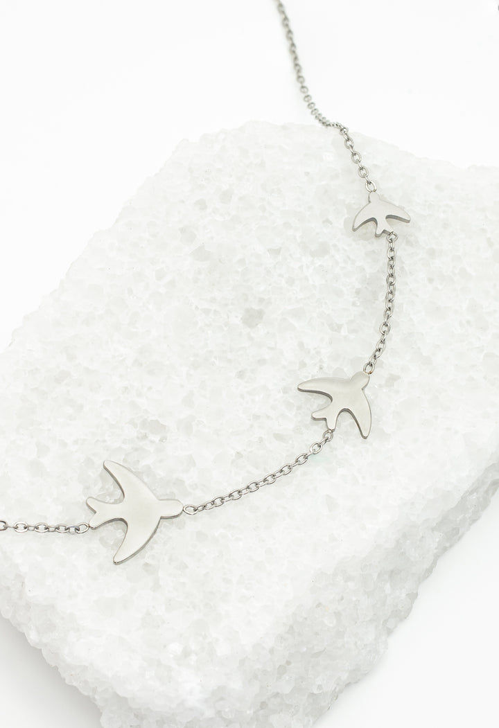 Sparrow Silver Necklace