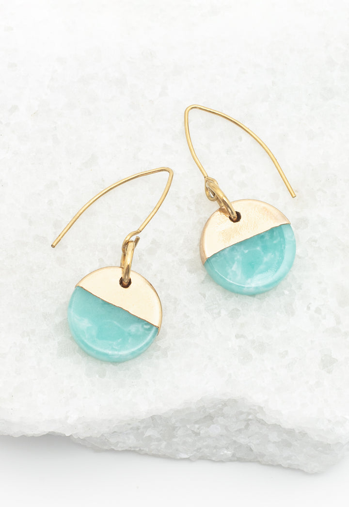 Refresh Earrings in Aqua