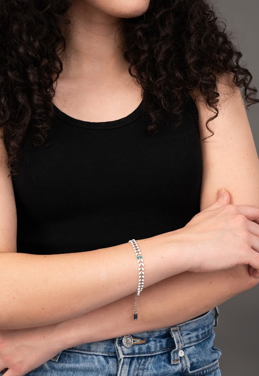 Against the Current Bracelet Silver