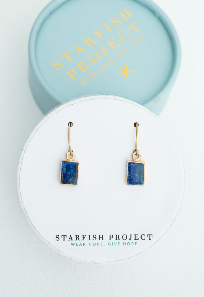 In the Clouds Lapis Earrings