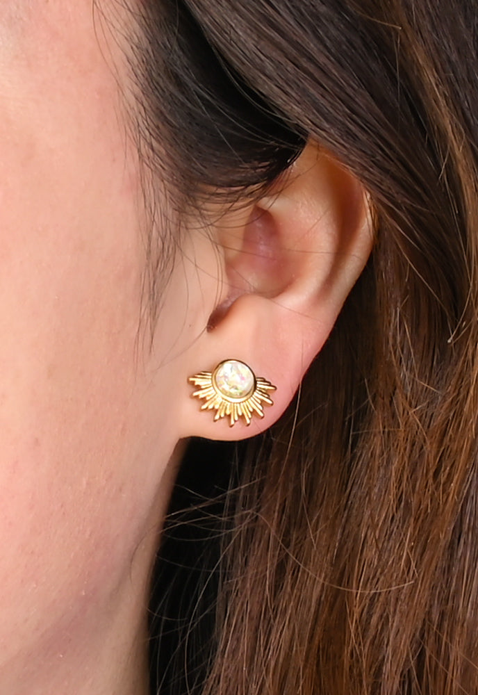 Sunbeam Opal Studs