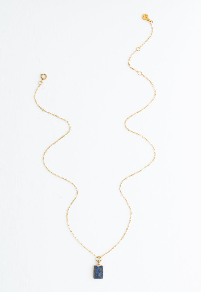 In The Clouds Lapis Necklace