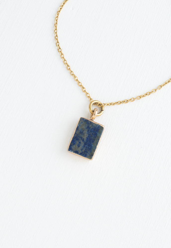 In The Clouds Lapis Necklace