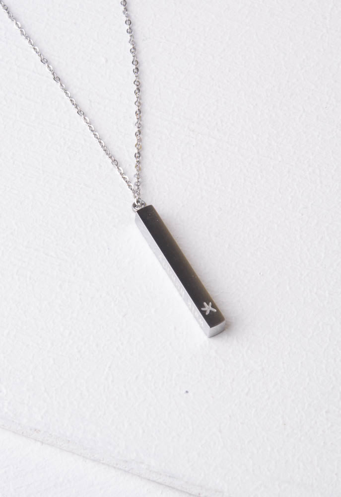 Give Justice Bar Necklace