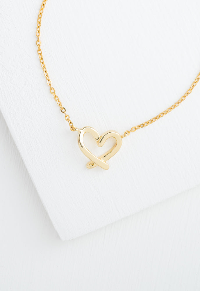 With Love Gold Necklace