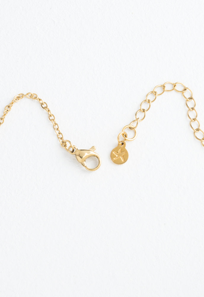 Mountain Adventure Necklace in Gold