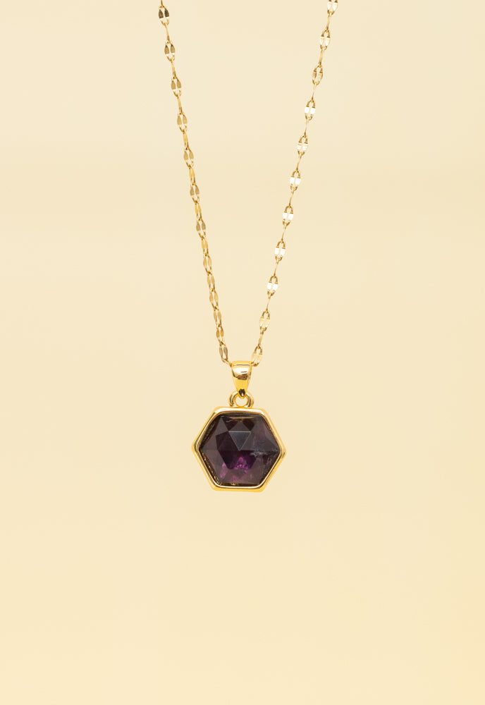 Bright & Bejeweled Necklace in Amethyst