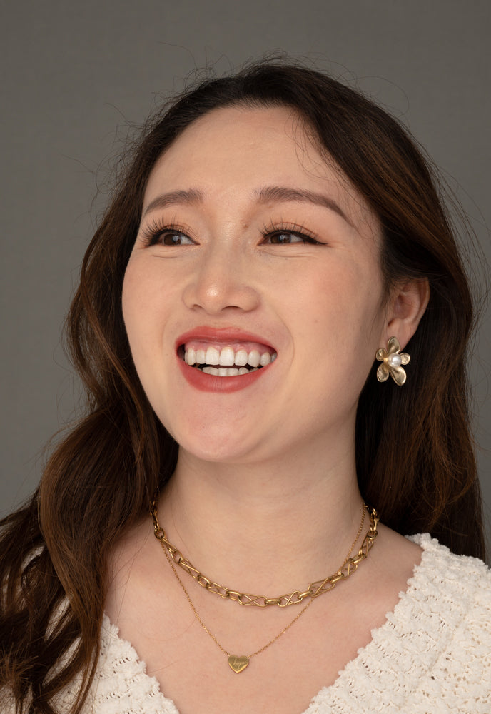 Hope In Bloom Earrings in Gold
